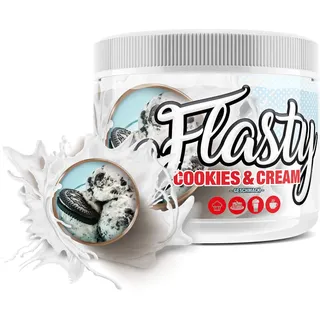 Flasty Geschmackspulver (Cookies 'n Cream) 1 x 250 g Kalorienarmes Flavour Pulver mit Nur ca. 7 kcal pro Portion bringt es Leben in deinen Quark, Joghurt und vielem mehr.