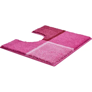 Grund Badematte »Diviso«, rutschhemmend beschichtet, fußbodenheizungsgeeignet, pflegeleicht, Badematte mit Melange-Effekt Grund rosa WC-Vorleger rechteckig mit Ausschnitt (50 cm x 60 cm)