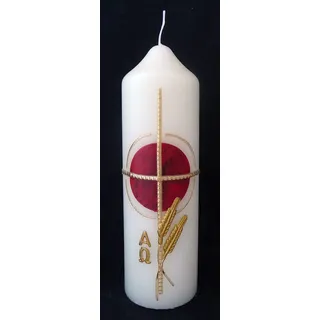 Osterkerze mit Wachsauflage ca.180x50