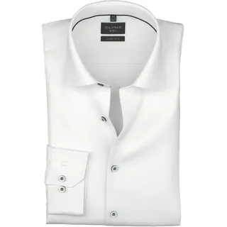 OLYMP Langarmhemd »No. Six« Businesshemd, Kentkragen, super slim fit