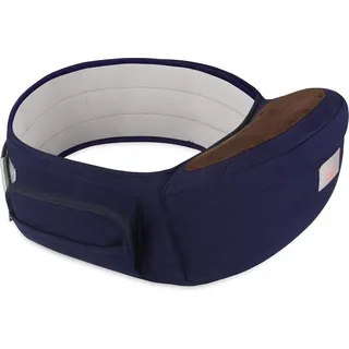 GAGAKU Baby Hüftsitz Taille Hocker 4 Tragepositionen 0-36 Monate - Blau - Blau