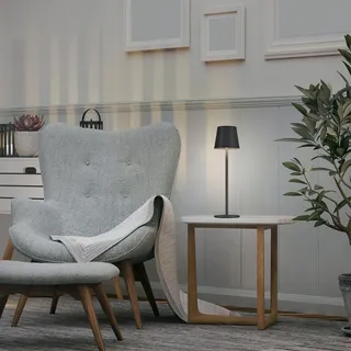 just light. JUST LIGHT LED-Akku-Tischleuchte 19250-18 Schwarz 2 St.