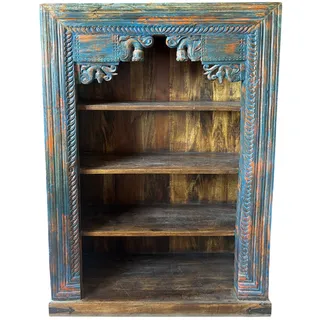 Massivholz Regal 180 cm Vintage Standregal Bücherregal Raumteiler Vintage Stil