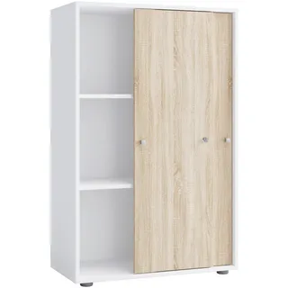 VCM Lona Büroschrank 70,0 x 37,0 x 110,0 cm weiß