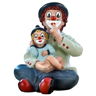 Gildeclown Gilde Deko Figur Silentium - Geschenke für Frauen Männer - Clownfigur Glücksbringer Talismann Mutmacher - Mehrfarbig - Höhe 9 cm