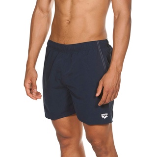 ARENA Herren Fundamentals Boxer Short Swim Trunks Swimsuit Badehose, Blau (Navy / Weiß), L EU