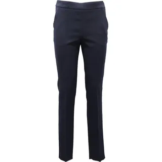 0432AF pantalone donna ARMANI COLLEZIONI blue wool trouser woman - Blau