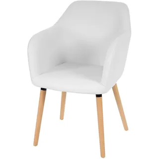 Mendler Esszimmerstuhl Malmö T381 Kunstleder weiß