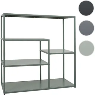 Regal HWC-P98, Wohnregal Standregal Ablageregal, Industrial Metall 80x80x30cm ~ mintgrün