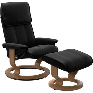 Stressless Relaxsessel Admiral Leder 87 x 101 x 78 cm schwarz mit Kopfteil