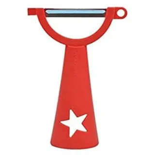 Tupperware Gemüseschäler (rot), Edelstahl, manuell