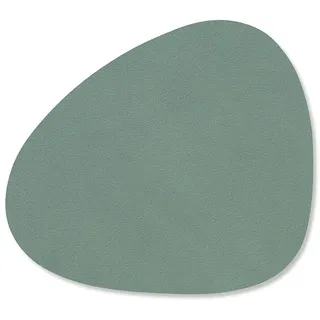 4er Set Glasuntersetzer Curve (11x13cm) Leder Nupo - LindDNA, Philippi:Pastel Green