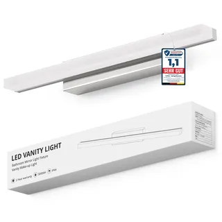 Yafido LED Spiegelleuchte Bad 40CM Spiegellampe Badezimmer Naturweiß über Spiegel, 9W Spiegellampen IP44 Spiegelschrank Beleuchtung Leuchte Spiegelbeleuchtung Wandspiegel Lampe Bathroom Mirror Light