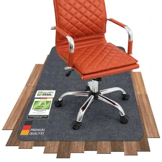 COSYLAND Bodenschutzmatte, Stuhlmatten Bürostuhlunterlage, Multifunktionaler Stuhlteppich, Büromatte für zu Hause, Büro,Grau