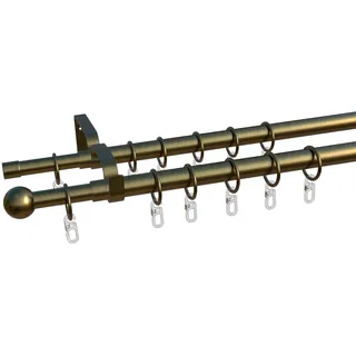 INDEKO Gardinenstange »Formentor« Ø 20 mm 2 läufig-läufig ausziehbar stufenlos verstellbare Teleskopstange indeko L: cm - cm Ø 20 mm