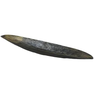 DRW Längliches Zentrum vergoldet, 61 x 12,5 x 4 cm, Metall, Antikes Messing, 61x12,5x4cm