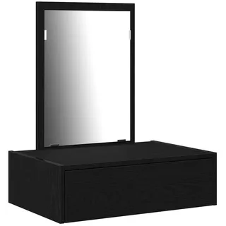 vidaXL Schminktisch Schwarz Eiche 60x40x70 cm