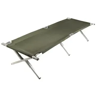 Mil-Tec Feldbett-14401000 Schwarz Einheitsgröße