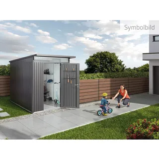 Biohort Gerätehaus AvantGarde 2,57 x 2,57 m Grau
