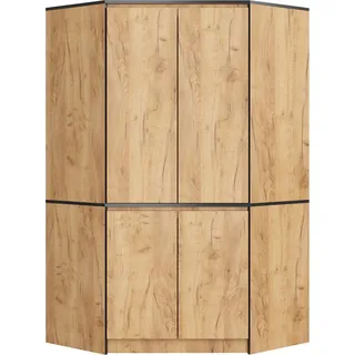 Akord Eckschrank 4-Türig Craft-Eiche 100X50X180 Cm - Hellbraun