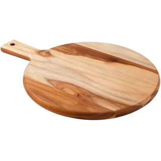 Tramontina - Schneidebrett, rund, 40 x 30 x 1,8 cm, FSC-Teakholz