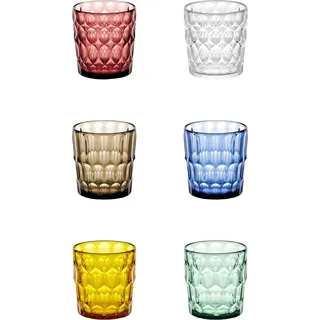 Guzzini VANITY Set aus 6 niedrigen Bechern Assorted col.
