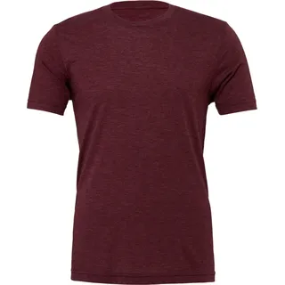 Canvas Triblend Kurzarm T-Shirt BC168 (XS) (Weinrot) - Rot