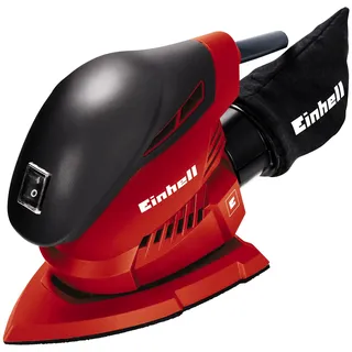 Einhell TH-OS 1016 100 W, Schleiffläche 104 cm2, Staubfangsack und Absaugadapter, Klett-Schleifpapier P120)