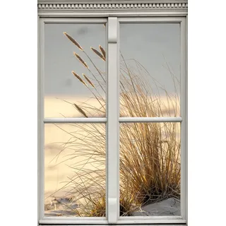Leinwandbild QUEENCE "Düne", beige (farbe bild(er): natur), B:60cm H:90cm, Canvas, Holzrahmen, Bilder, Leinwandbild, Premium-Leinwandstoff