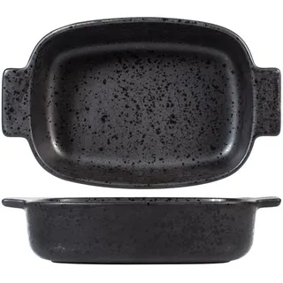 Backform H&h Rechteckig Aus Steingut Schwarz CM 19X14X5H