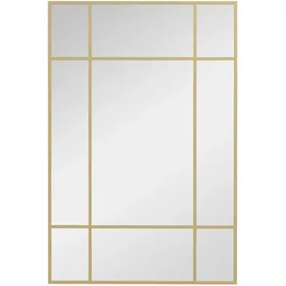 Homcom Wandspiegel 90 x 60 cm Gold