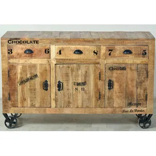 SIT Möbel Sideboard Rustic 140 x 85 x 40 cm Beige