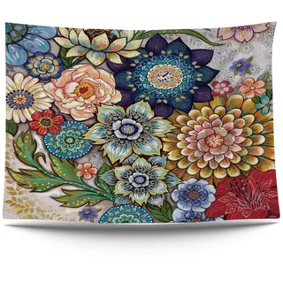 Ulticool – Blumen Natur Kunst - Wandteppich Poster - 200x150 cm - Gartenposter - Wandteppich groß – Dekoration Zubehörteil für Garten und Wohnzimmer