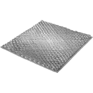 Badematte KLEINE WOLKE "Cory, Badvorleger, Badezimmer Teppich" Gr. 1, grau (anthrazit), H:24mm, Polyester, Badematten, Badematte, Badteppich, modischer Farbverlauf, Hoch-Tief Effekt, waschbar