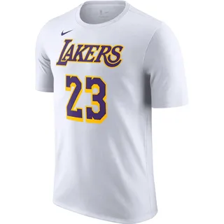 Nike Los Angeles Lakers NBA-T-Shirt Für Herren, White/James Lebron 23, DR6380-108, 3XL