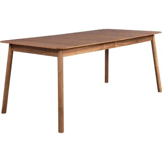 Esstisch GLIMPS von ZUIVER 180 x 90 ausziehbar Walnuss furniert - Braun
