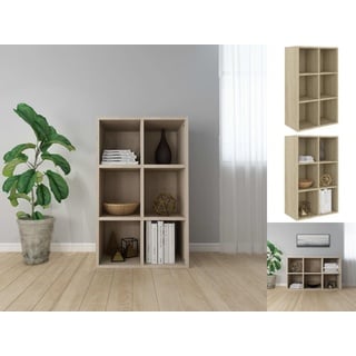 vidaXL Bücherregal/Sideboard Sonoma-Eiche 66x30x98 cm Holzwerkstoff