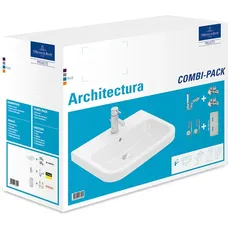 Villeroy und Boch Waschtisch Architectura 4188S1 Combi- Pack 600x470mm, weiss, Farbe: Weiß