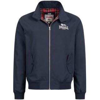 Lonsdale Herren Classic Allwetterjacke, Navy/Silver, L