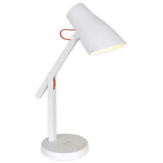 Näve Led-Tischleuchte , Weiß , Metall, Kunststoff , länglich , G , 35 cm , verstellbare Arme, verstellbare Spotlights, kabelloses Laden, Smartphone-Steuerung, Timerfunktion, Farbtemperaturwechsler , Lampen & Leuchten, Innenbeleuchtung, Tischlampen