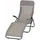 Gartenliege 144 x 73 x 104 cm Taupe
