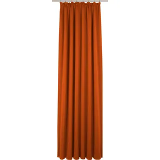 Vorhang WIRTH "Newbury" Gr. 3, orange (terrakotta), B:130cm H:175cm, Jacquard, Baumwolle, Polyester, Gardinen, Vorhang