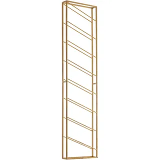 Wohnling Weinregal 36 x 8 x 150 cm Gold