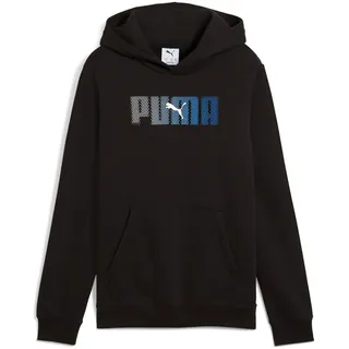 Puma Jungen Logo Lab Hoodie FL B Sweatshirt, Puma Schwarz, 128 EU