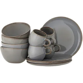Bloomingville Sandrine Frühstücksset 12-tlg. grau