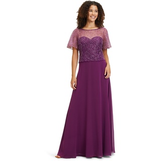 Vera Mont Damen Abendkleid mit Stickerei Real Purple,36