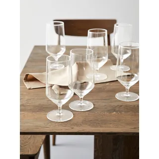 LeGer Home by Lena Gercke Bierglas »Philina«, (Set, 6 tlg.), mundgeblasen, 6-teilig, farblos