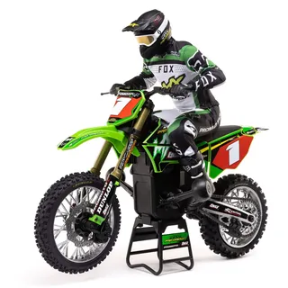 Losi RC 1/4 Promoto-MX Motorcycle RTR with Battery and Charger, Pro Circuit, LOS06002, Green