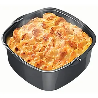 LANTRO JS Heißluftfritteuse zubehör, Airfryer Zubehör, Kuchen und Pizzaformen Backform für Airfryer XXL HD9630, HD9750, HD9650, HD9651, HD9656, HD9860, HD9867, HD9870 (Außenlänge 22cm)