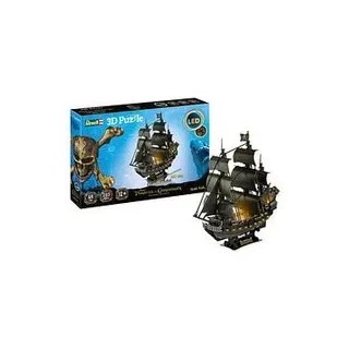 Revell Disney Pirates of the Caribbean Piratenschiff Black Pearl - LED Edition 3D-Puzzle, 293 Teile